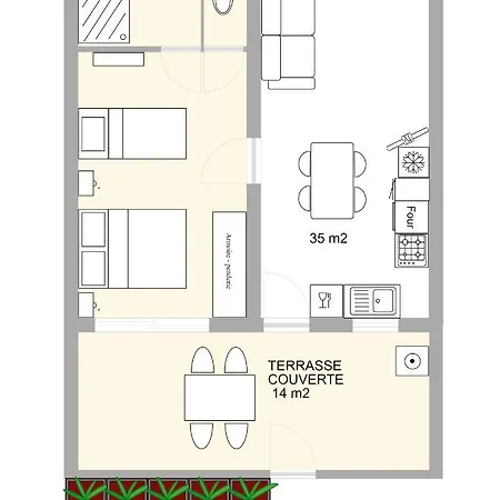 Holiday home Rdc De De 35 M2 - 400 M